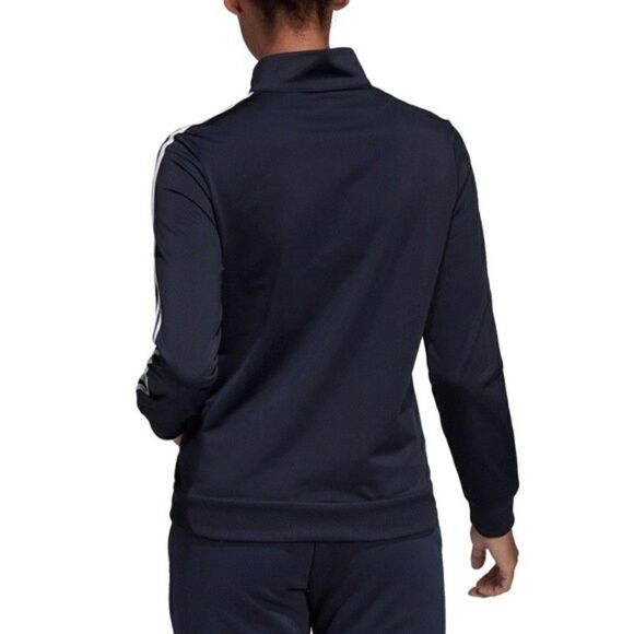 New! ADIDAS Essential Women's 3-Stripe Tricot Track Active Workout Jacket Medium - Picture 3 of 4